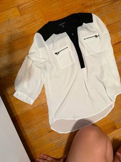 My Michelle Black and White Blouse