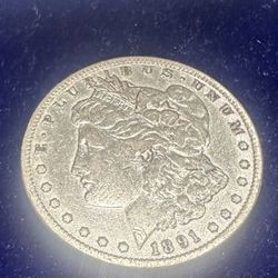 1891 Morgan Silver Dollar