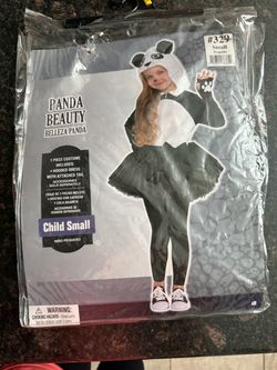 Girls Panda Costume Size 4-6 yrs
