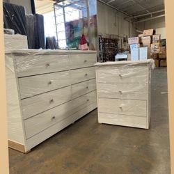 8 drawers dresser and nightstand