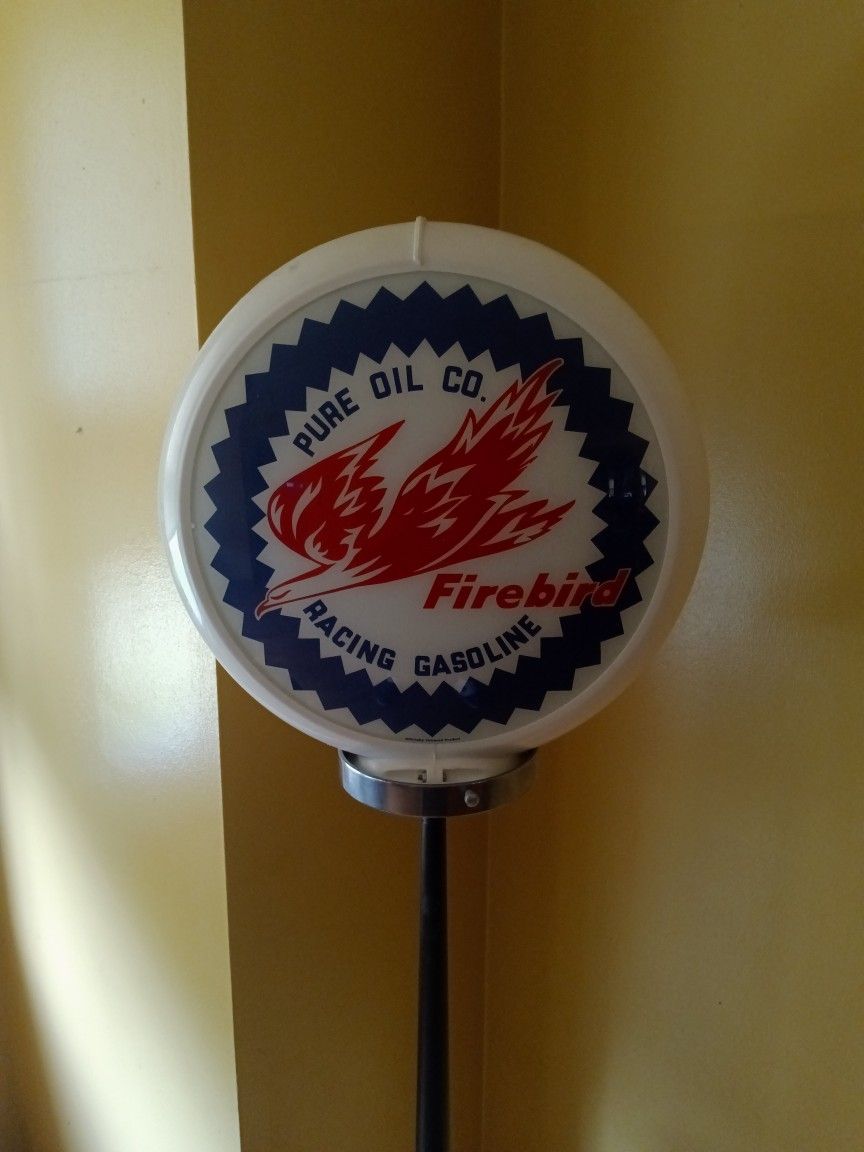 Gasoline Lamp Double Sided,Dino Side Has Light Crack 150 Or Best Offer