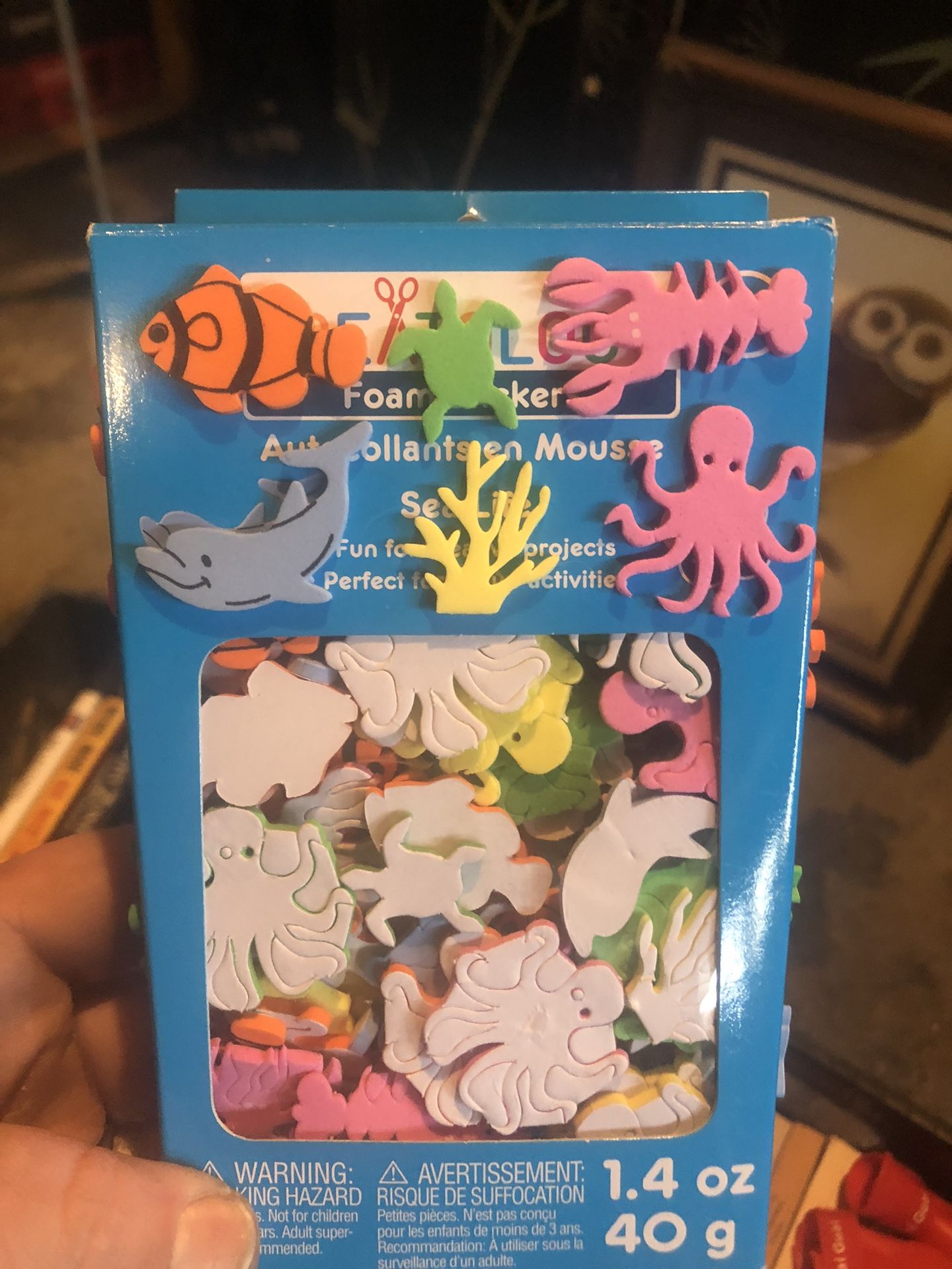 Sea Life Craft Foam Stickers