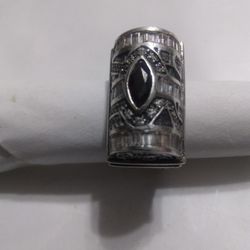 Vintage 925 Silver Ring Size 8 And 1/4 Use