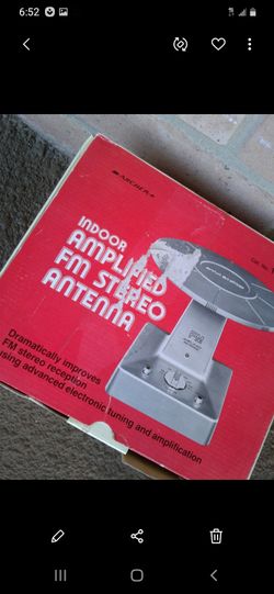 INDOOR AMPLIFIED FM STEREO ANTENNA $15.