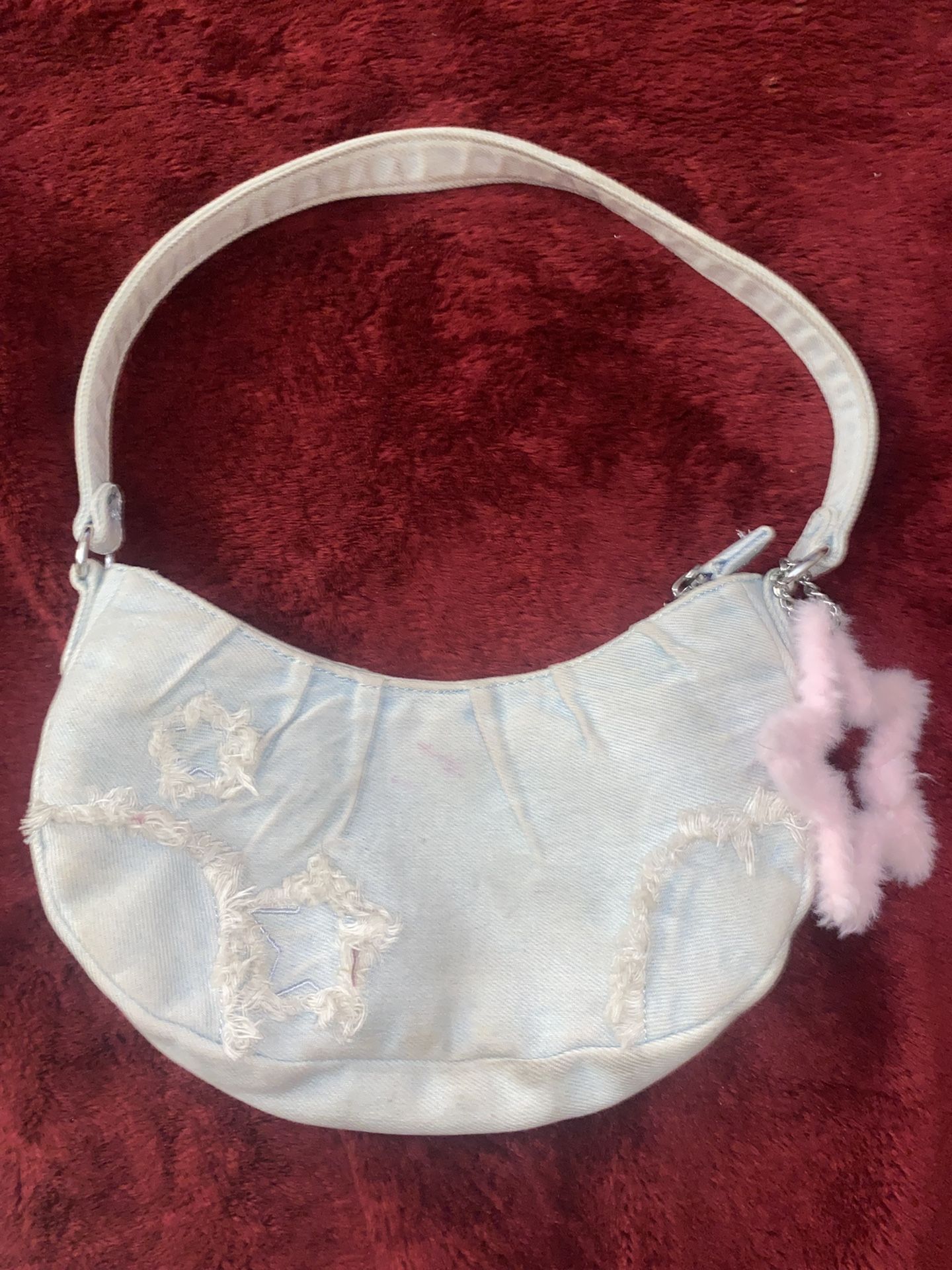 Worn Denim Y2K Bag For Sale!
