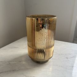 Gold flower vase