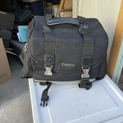 Canon Camera Bag And 2 Light Soft Boxes 