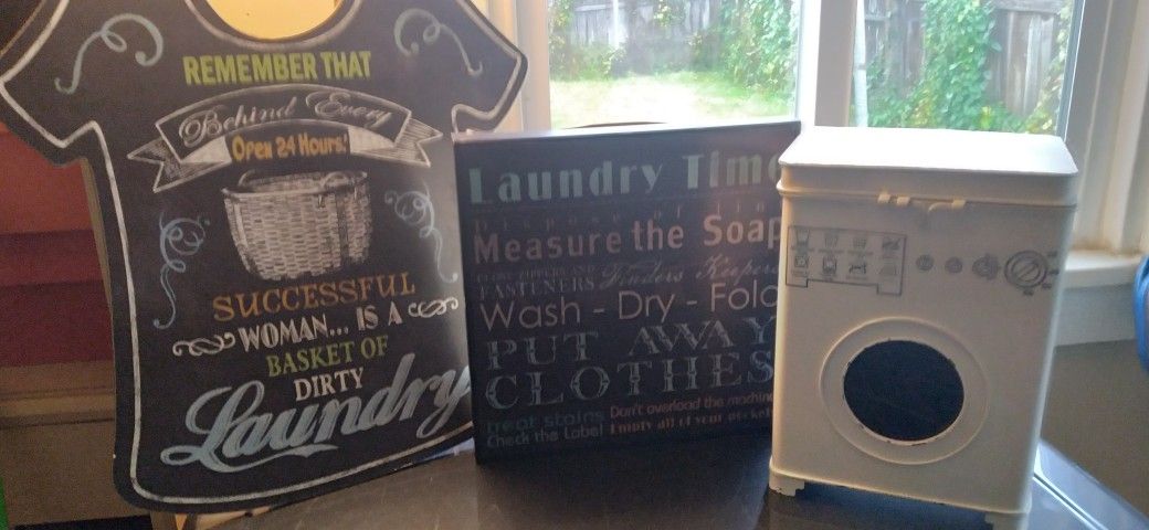 Cute Laundry Rm Decor