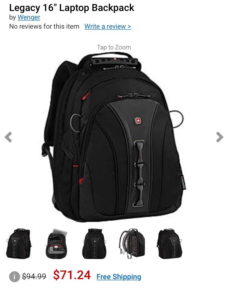 Swissgear laptop backpack