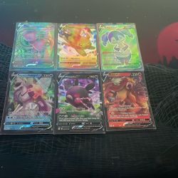 6 V Pokémon Cards 