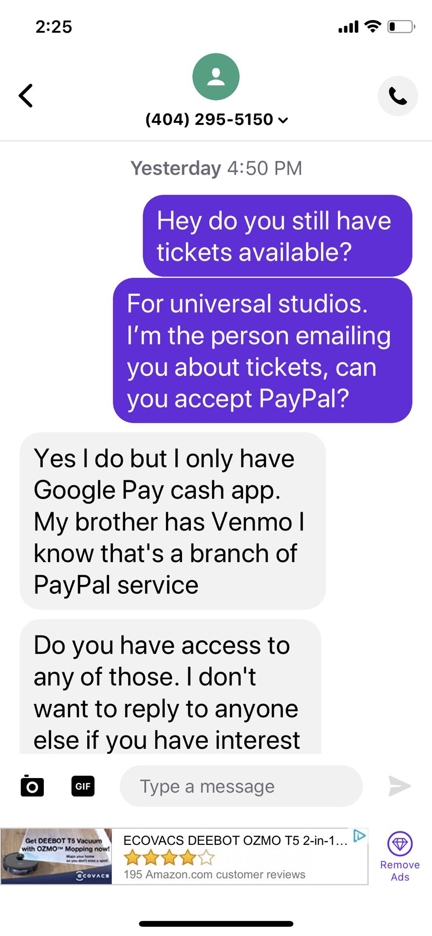 Universal tickets are a scam