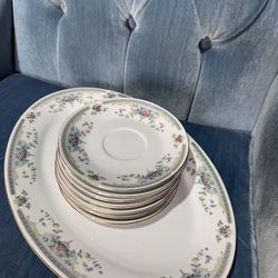 Rare Vintage Gibson China  Set Flower Pattern