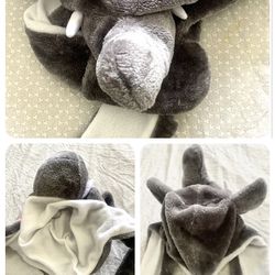 PON PONS Hat Plush Fleece Animal ELEPHANT for KIDS and ADULTS