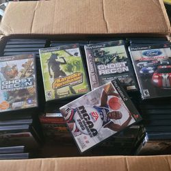 90 PLAYSTATION 2 GAMES Box Plus Manuals