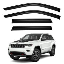 Window Rain Guards - 2011-2021 Grand Cherokee, Vented Visor Shades 4pc   