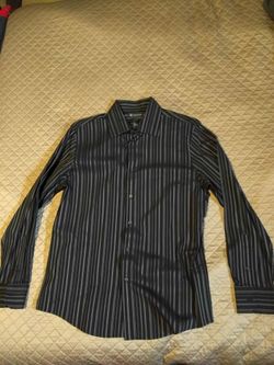 Men's size L INC stripped dress shirt