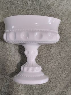 Milk Glass Candy, Nut Dish