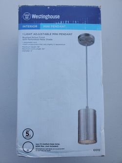 Westinghouse Adjustable Mini Pendant New