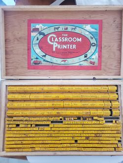 Vintage Original "The Classroom Printer" Copyright 1932