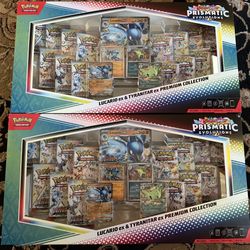 Pokemon Prismatic Evolutions Lucario Ex Tyranitar Ex Premium Collection $100 Each