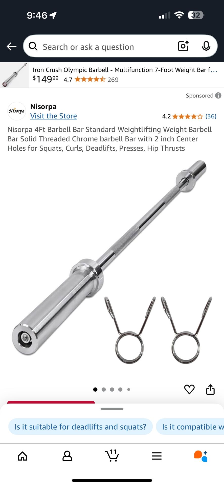 barbell bar