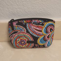 Vera Bradley Paisley Print Cosmetic Bag with Mirror 