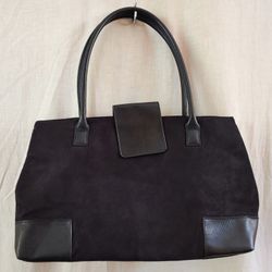 Black Suede bag 9 x 16”