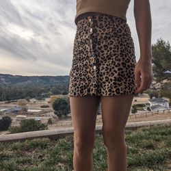 Cheetah High Waisted Skirt 