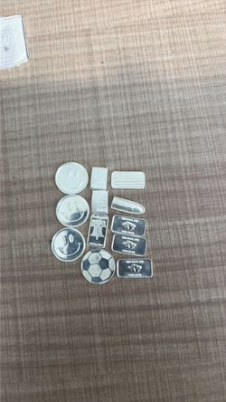 .999 sliver pieces