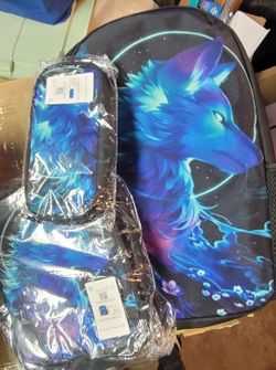 New Wolf Backpack Set
