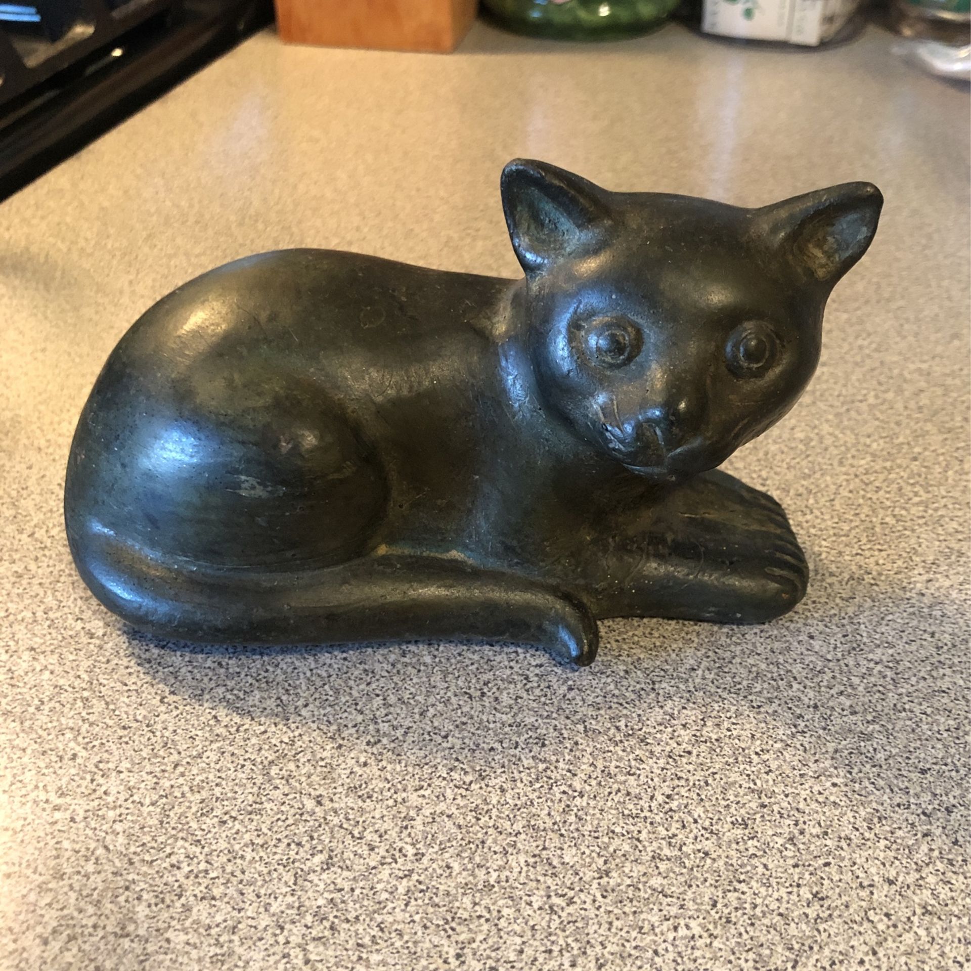 Bronze Cat Paperweight