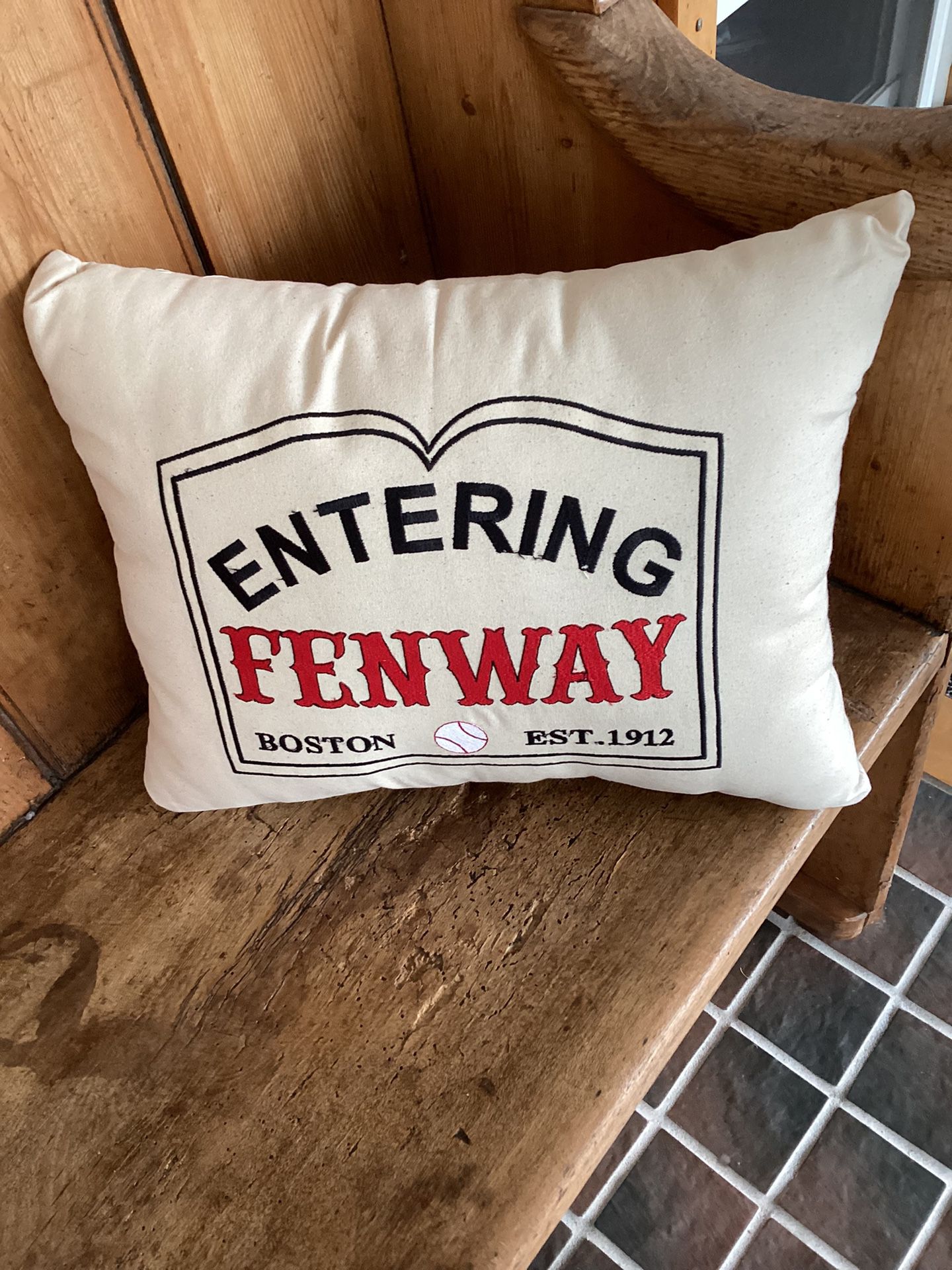 Authentic Fenway Park Decor Throw Pillow12”x16”