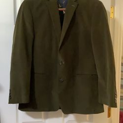Ralph Lauren Hunter Green Corduroy Blazer/Sport Coat 42R 