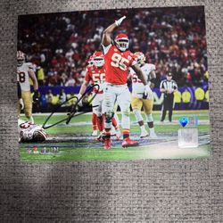 Chris Jones Kansas City Chiefs Signed Autograph 8x10 Photo - Metabilia Coa