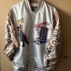 Jean Michel Basquiat Members Only Varsity Bomber Jacket
