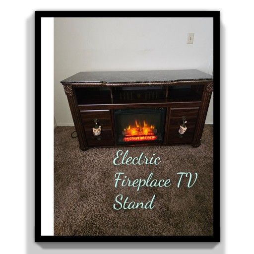 Electric Fireplace & Tv Stand