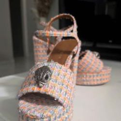 Kurt Geiger Ankle Strap Platform Sandal - Size 9 / 40.5