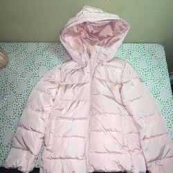 Pink Gap Kids Girls Puffer Jacket 