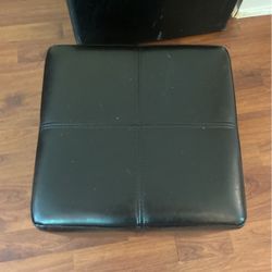 Leather Otttoman With Storage