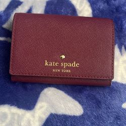 Burgundy Kate Spade Wallet