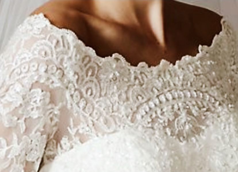 TIME TO MARRY In This Elegant Ivory Off The Shoulder Wedding Dress