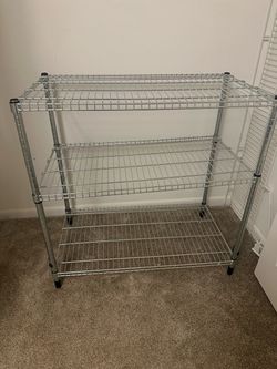 Heavy duty metal shelves W 20”x L 36”x36”H