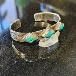Vintage FTC Silver/Turquoise Cuff