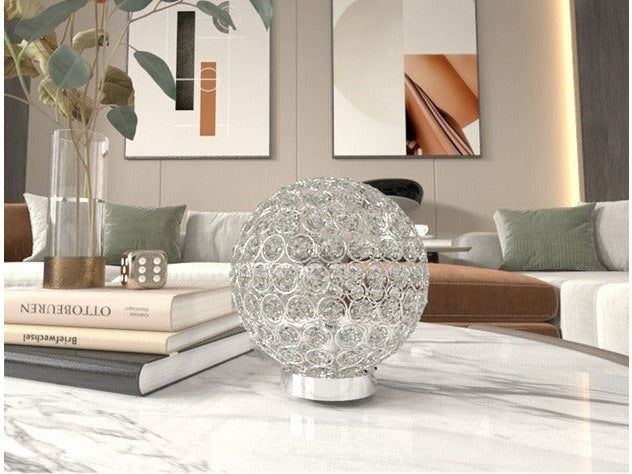 Dana Crystal Globe Table Lamp