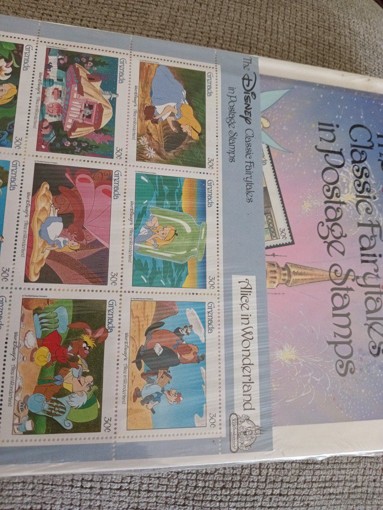 Disney Classic Fairy Tales And Postage Stamps