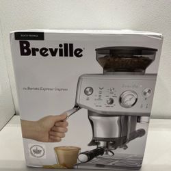 Breville the barista espresso with 15 bars of pressure milk frother integrated grinder 