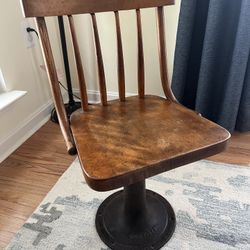 Boston Adjustable Chair - Antique School Chair For Children