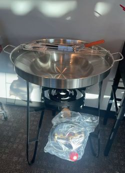 High Pressure Propane Burner 5-Piece Set Outdoor Gas Stove for Camping, Cooking, Frying 