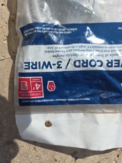 Dryer Plug And Cable Brand New 220volt