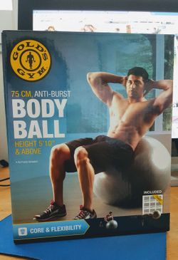 GOLD'S GYM 75 cm, Anti-Burst Boby Ball high-quality
